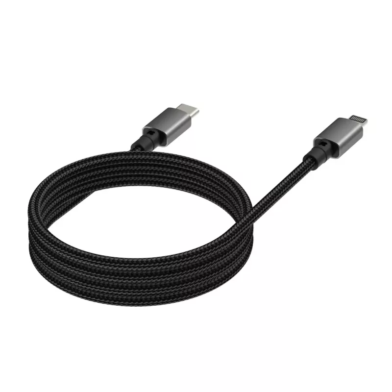 Vision TC 1MLTGMAG/BL magnetický kábel Lightning, 1 m, čierny