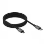 Vision TC 1MLTGMAG/BL magnetický kábel Lightning, 1 m, čierny