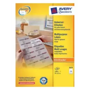 Tlačové etikety Avery 3679 biele