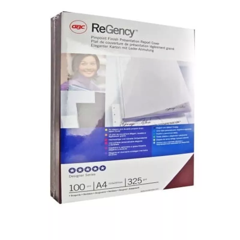 GBC ReGency väzbové obaly A4 325 g/m², A4, modrý, 210 mm, 297 mm, 40 mm, 2 kg