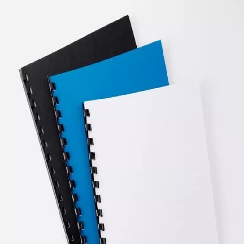 GBC LeatherGrain väzbové obálky A5, 250 g/m², biele, 50 ks (4400015)