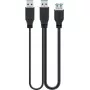 USB kábel Goobay 3.0 0,3 m USB 3.2 Gen 1 2x USB A čierny