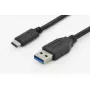 USB kábel Digitus DK-300136-010-S USB 2.0 1 m USB C USB A čierny