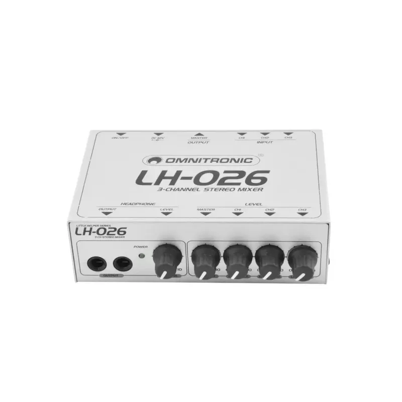 Audio mixér Omnitronic 10355026 3 kanály 20 - 20000 Hz biely
