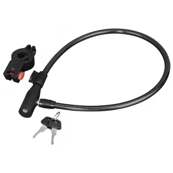 Hama 00178109 zámok na bicykel čierny 650 mm káblový zámok