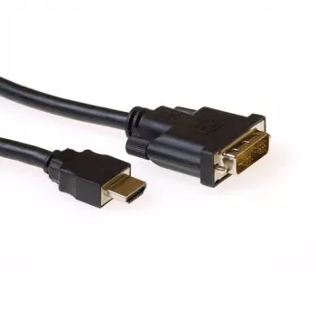 Konverzný kábel HDMI A konektor samec na DVI-D konektor samec 3,00 m ACT AK3741