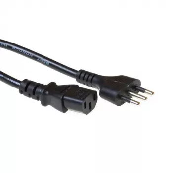 Napájací kábel ACT Powercord taliansky konektor samec - C13 čierny 2,5 m