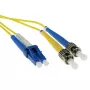 ACT 10 metrov LSZH Singlemode 9/125 OS2 optický patch kábel duplex s LC a ST konektormi