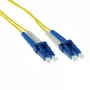 ACT 2 m LSZH Singlemode 9/125 OS2 sklenený patch kábel Duplex s LC konektormi