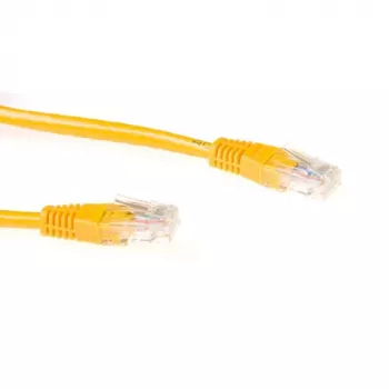 ACT žltá 3 metre U/UTP CAT6A patch kábel s RJ45 konektormi