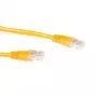 ACT žltá 20 metrov U/UTP CAT6A patch kábel s RJ45 konektormi