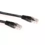 ACT čierna 5 metrov U/UTP CAT6A patch kábel s RJ45 konektormi