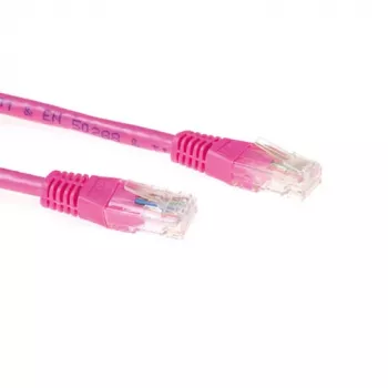 ACT Ružová 20 metrov U/UTP CAT6A patch kábel s RJ45 konektormi