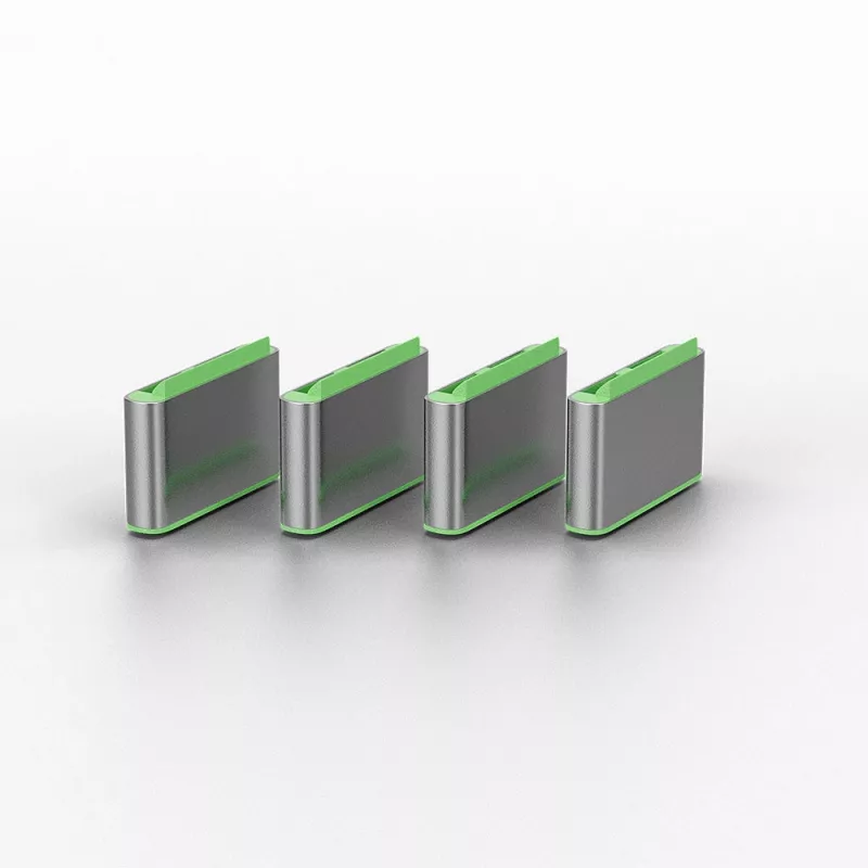 Lindy USB Type-C port blocker (bez kľúča) – balenie 10 ks, zelená