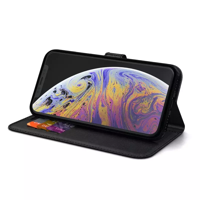 Peňaženkové puzdro BeHello BEHWAL00179 pre iPhone Xs Max 6,5 palca čierna