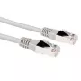 ACT sivý 0,5 metra LSZH F/UTP CAT5E patch kábel s RJ45 konektormi