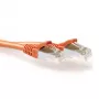 ACT oranžový 7 metrov LSZH SFTP CAT6A patch kábel bez zaistenej západky s RJ45 konektormi