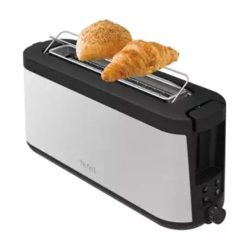 Hriankovač Tefal TL4308 2 plátky 1000 W čierna ušľachtilá oceľ