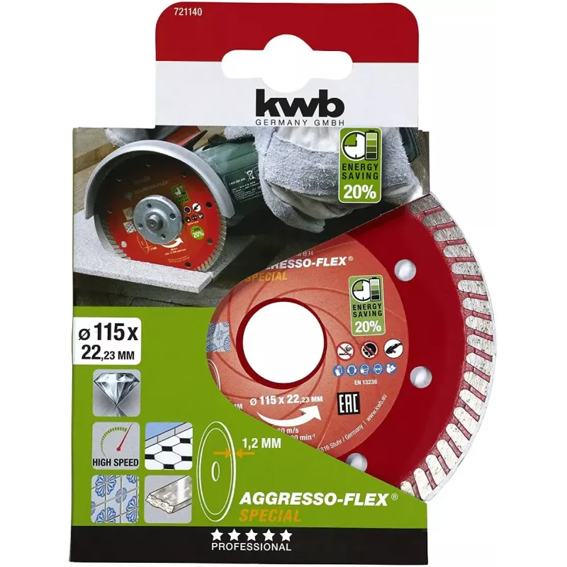 kwb 721140 Rezný kotúč na kameň, 115 mm