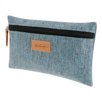 Mäkké peračník Herlitz GREENline polyester sivý 210x15x123 mm