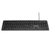 eSTUFF GLB211102 klávesnica kancelárska USB QWERTY Nordic čierna