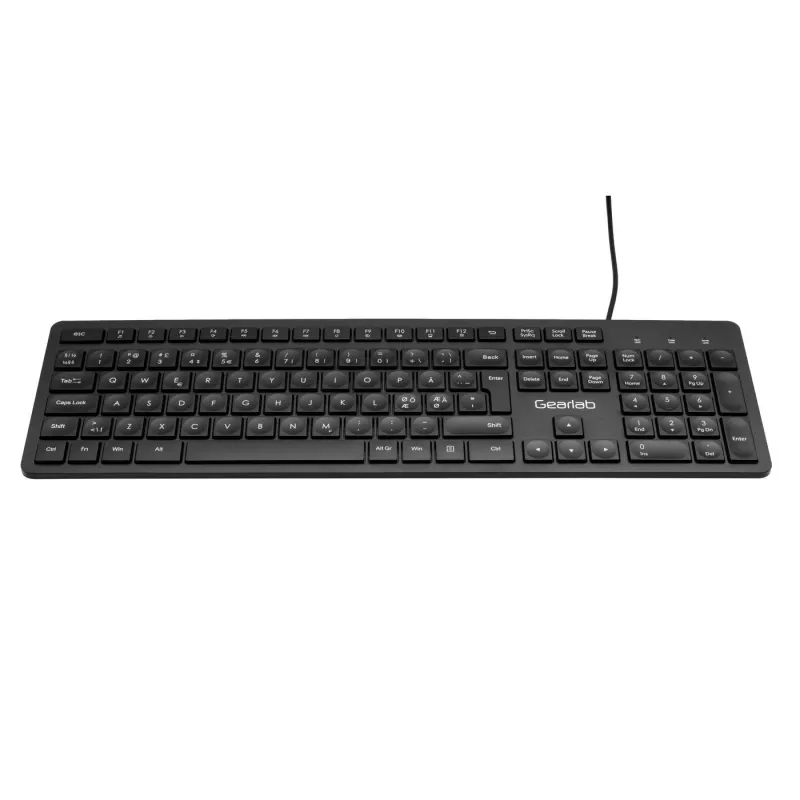 eSTUFF GLB211102 klávesnica kancelárska USB QWERTY Nordic čierna