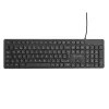 eSTUFF GLB211402 klávesnica kancelárska USB QWERTZ nemecká čierna