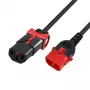 ACT napájací kábel C13 IEC Lock+ - C14 IEC Lock Dual Locking čierny 1 m, PC3601
