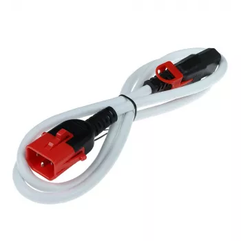 ACT napájací kábel C13 IEC Lock+ - C14 IEC Lock Dual Locking biely 2 m, PC3609