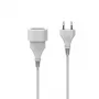 Hama 00223263 predlžovací kábel 5 m 1 AC výstup interiér biely