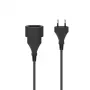Hama 00223264 predlžovací kábel 5 m 1 AC zásuvka(y) interiér čierny