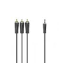 Hama 00205154 audio kábel 1,5 m 3,5 mm 3 x RCA čierny