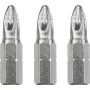 Sada bitov do skrutkovača KWB 121103 — 3 kusy, Pozidriv PZ3, dĺžka 25 mm, stopka 1/4 palca (4 mm)