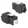 ACT Keystone Jack RJ45 CAT6 nechránený bez nástroja so shutter, čierna