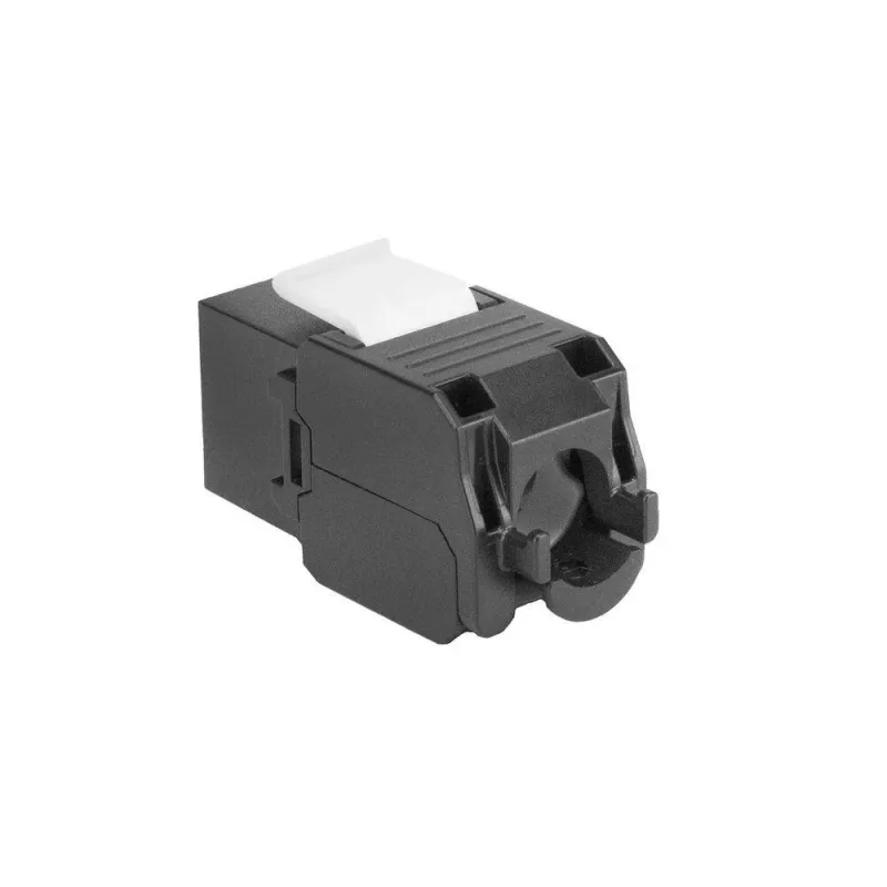 ACT Keystone Jack RJ45 CAT6 nechránený bez nástroja so shutter, čierna