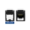 ACT Keystone Jack RJ45 CAT6 nechránený bez nástroja so shutter, čierna