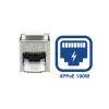 ACT Keystone Jack RJ45 CAT6 chránený bez nástroja so shutter, strieborno-biela