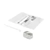 ACT Keystone Jack RJ45 CAT6 chránený bez nástroja so shutter, strieborno-biela