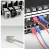 ACT Keystone Jack RJ45 CAT6 chránený bez nástroja so shutter, strieborno-biela