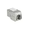 ACT Keystone zásuvka RJ45 CAT6A chránená bez nástroja s krytkou proti prachu