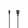 Hama Flexi-schlank USB kábel USB 2.0 0,15 m Micro-USB A USB A čierny