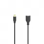 Hama Flexi-schlank USB kábel USB 2.0 0,15 m USB C USB A čierny