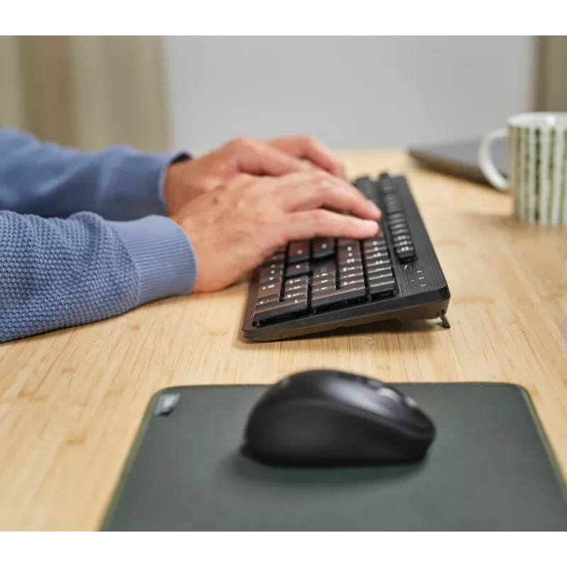 Trust TKM-360 klávesnica myš súčasťou balenia kancelária RF Wireless QWERTZ nemecká čierna