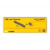 DeLOCK USB laserový presenter bezdrôtový USB RF diaľkový ovládač červený laserový ukazovateľ
