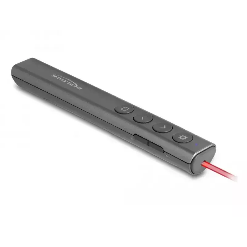 DeLOCK USB laserový presenter bezdrôtový USB RF diaľkový ovládač červený laserový ukazovateľ