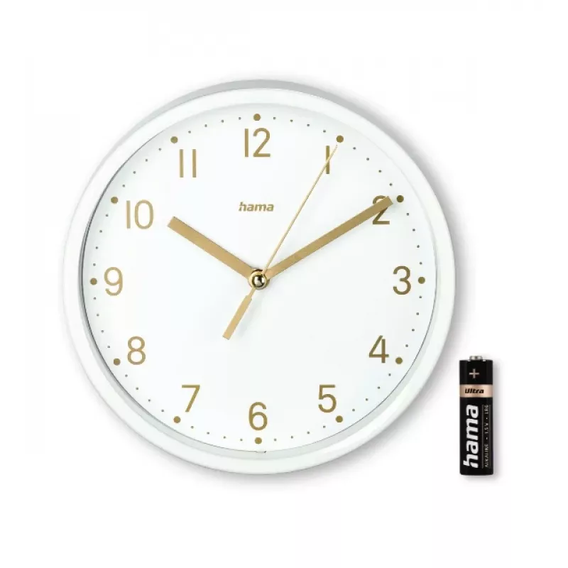 Hama 00185869 Nástenné/stolné hodiny Analógové hodiny okrúhle biele