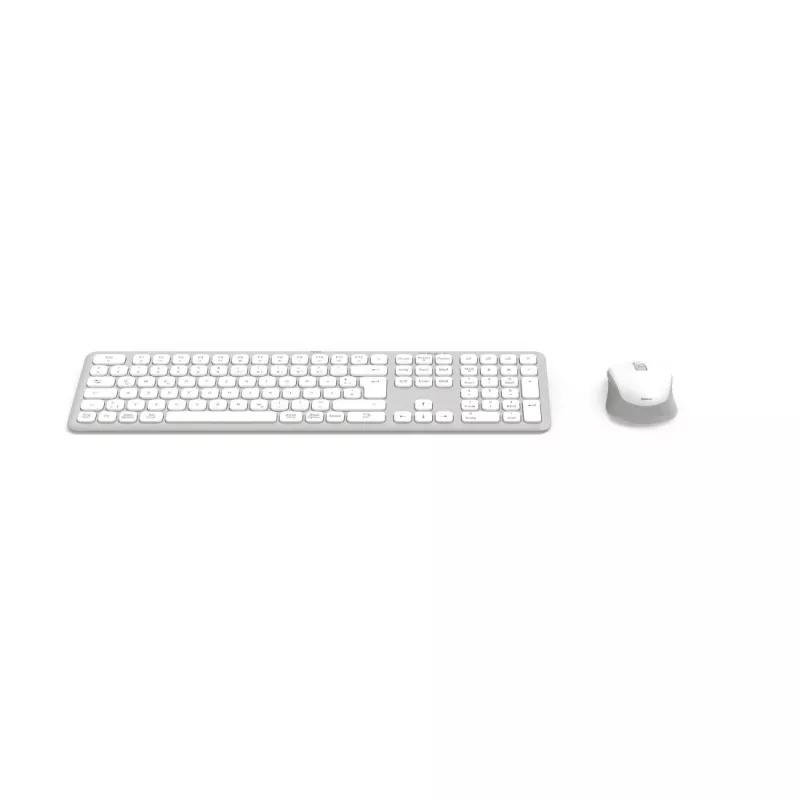 Hama WKM-550 00173066 súprava klávesnice a myši pre viac zariadení, bezdrôtová, RF + Bluetooth, QWERTZ nemecká, biela