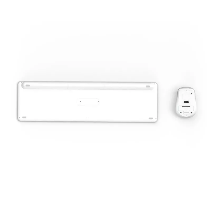 Hama WKM-550 00173066 súprava klávesnice a myši pre viac zariadení, bezdrôtová, RF + Bluetooth, QWERTZ nemecká, biela