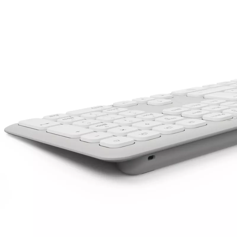 Hama WKM-550 00173066 súprava klávesnice a myši pre viac zariadení, bezdrôtová, RF + Bluetooth, QWERTZ nemecká, biela