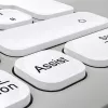 Hama WKM-550 00173066 súprava klávesnice a myši pre viac zariadení, bezdrôtová, RF + Bluetooth, QWERTZ nemecká, biela